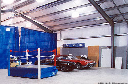 Indoor boxing ring