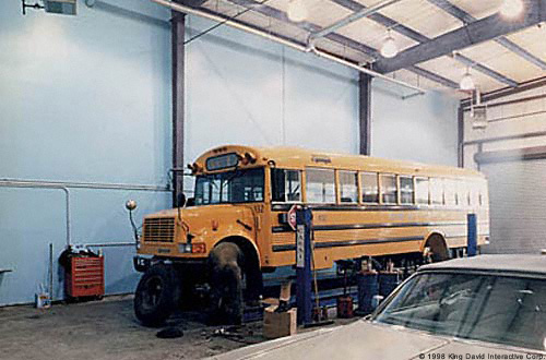 School bus workshop