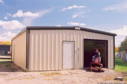 backyard shed and garage
