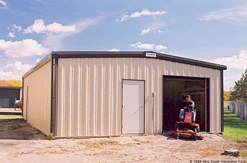 Backyard garage storage