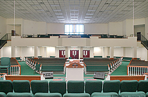 Inside of church building