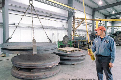 Interior of industrial workshop