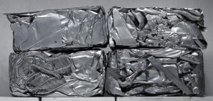 blocks of scrap metal