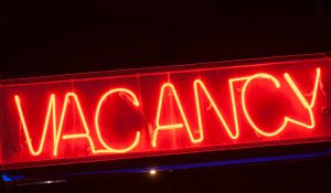 vacancy sign