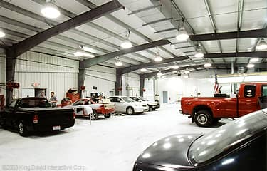 Auto shop interior