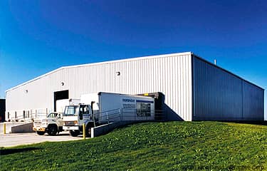 Commercial building with a loading dock