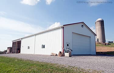 a metal barn