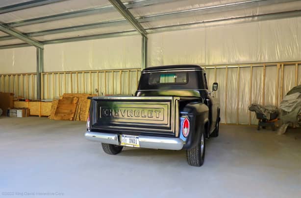 Interior of garage