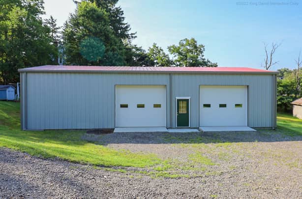 A handsome garage with a side-door entry