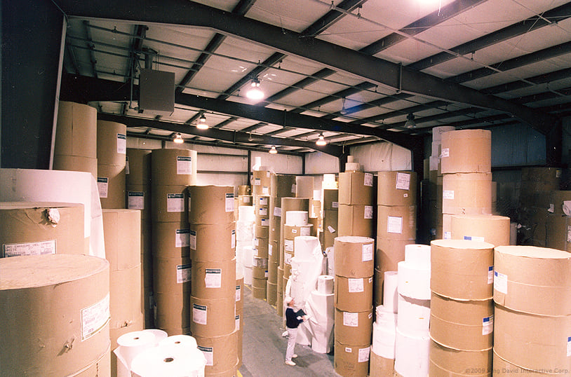 Inventory storage in a warehouse