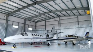airplane hangar interior