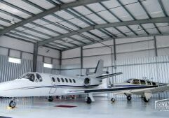 airplane hangar interior