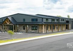 commercial steel stone front